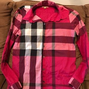 Women’s Burberry Brit Pink Button Down